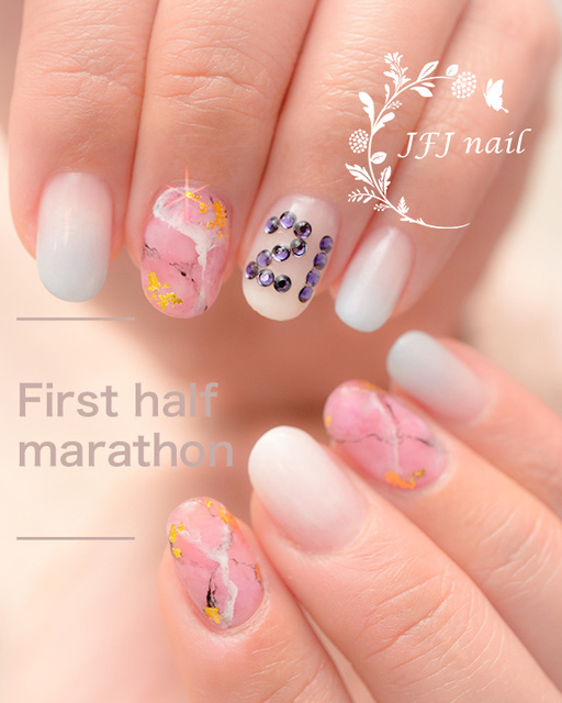 First half marathon.jpg - 拉花 暈染作品