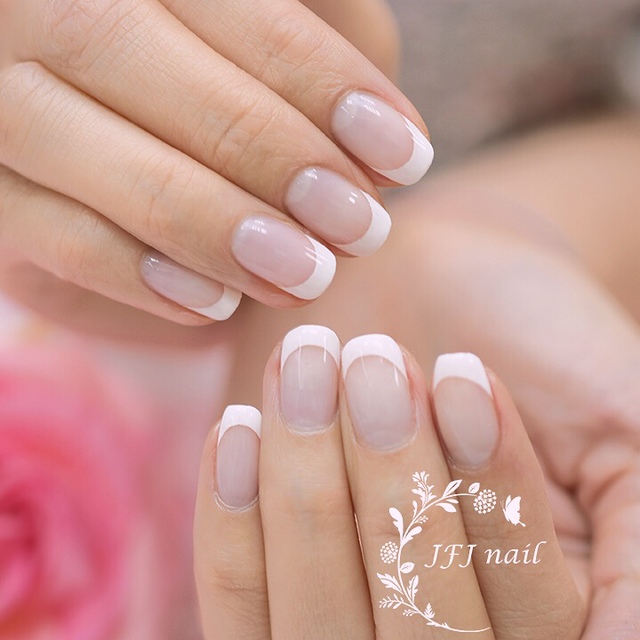 Clear French.JPG - 唯美法式 French Nail