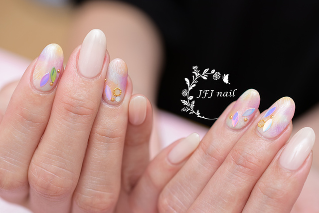 華やかネイル-1.jpg - Colorful Nail 彩色作品